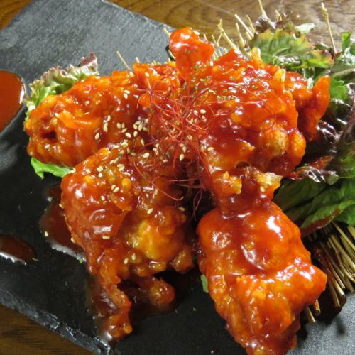 Very popular! Sweet and spicy ☆ Yangnyeom chicken