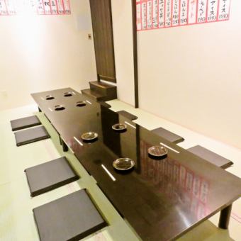 The private room, which can accommodate up to 15 people, is a cozy tatami room! You can enjoy your meal slowly without worrying about the surroundings.Please use it for welcome and farewell parties, alumni associations, mom friend associations, etc.!