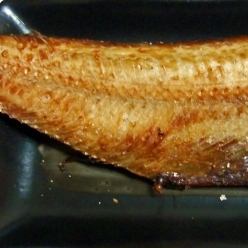 Grilled atka mackerel with salt