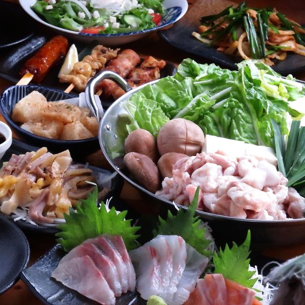 コスパ抜群！ひねぽん・お造り・揚げ物などお気軽播州コース飲み放題付4500円（税込）