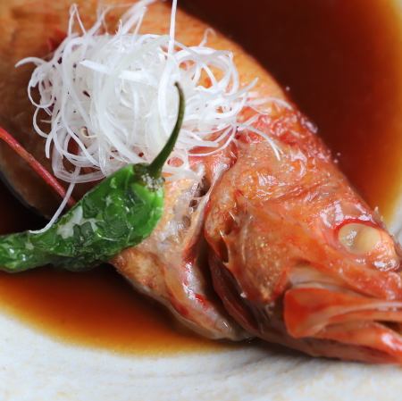 当店の看板メニュー！キンキの煮つけ