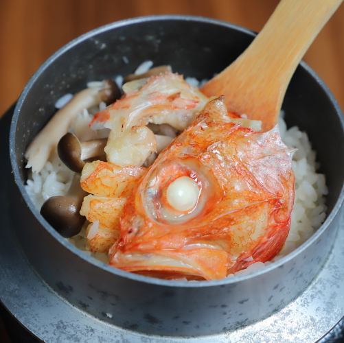 【当日OK四季折々コース[鍋なし]】定番MENU・キンキ釜飯等9品5000円→4000円 
