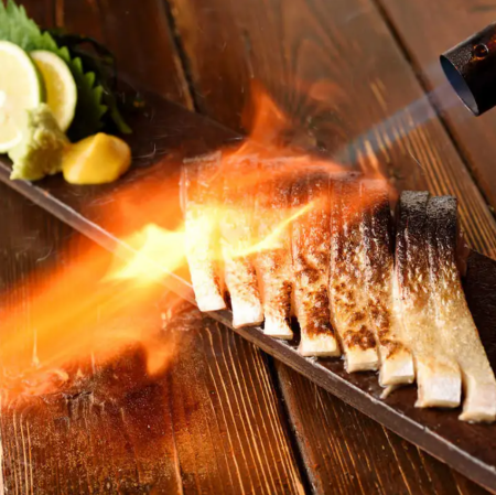 生まぐろとアボカド正油和え/炙りしめさば