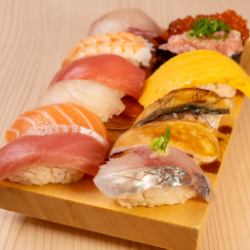 おまかせにぎり盛り合わせ　上5貫