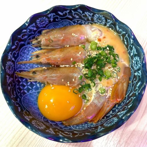 生で食べるエビマヨネーズ