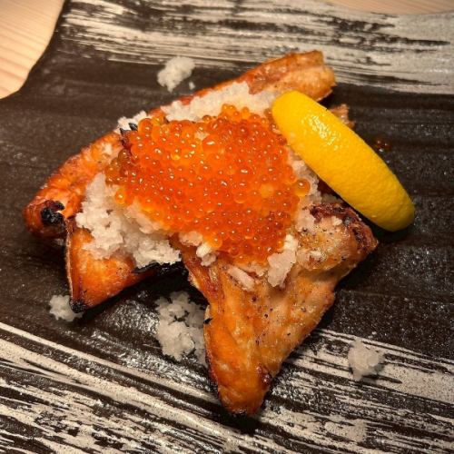 鮭ハラスカマ焼き　いくらおろし