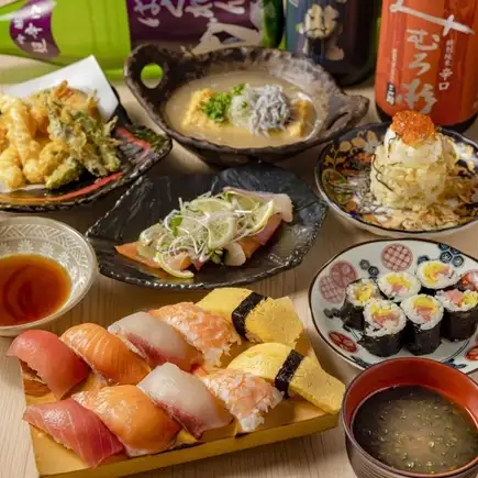 【全11品】赤酢の寿司や天ぷらを気軽にコースで◎カジュアルコース4000円(飲み放題+1000円)