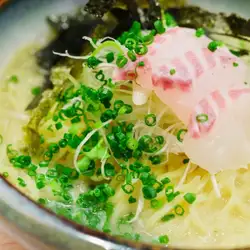 수제 도미 국물 백탕 라면