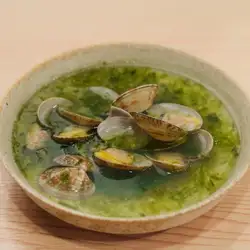 조개와 아오사의 술찜 수프
