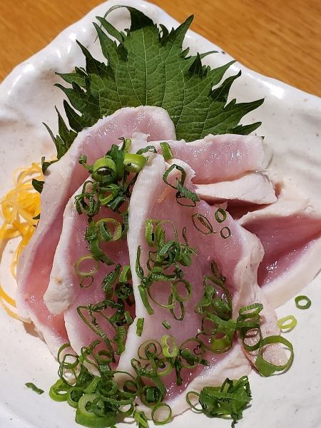 Chicken breast meat tataki