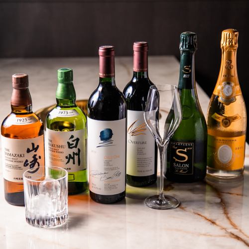 Wine pairings carefully selected by sommelier