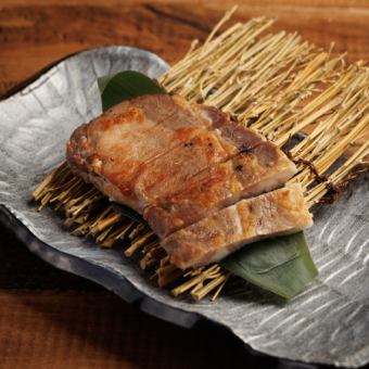 【炭華 入門】5500円コース 全9品 山形豚・炭火焼きロースステーキと銀鱈やどんこ椎茸の炉端焼き
