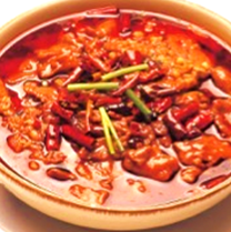 Beef stewed with chili