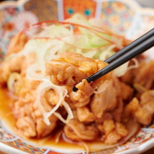 鶏なんこつのネギ塩たれ