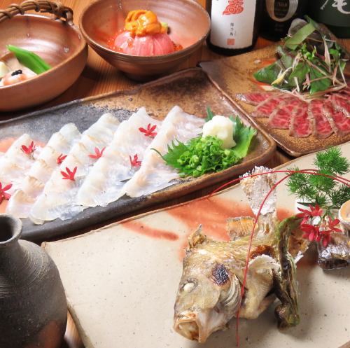 You can enjoy the kaiseki that has been carefully finished using seasonal ingredients