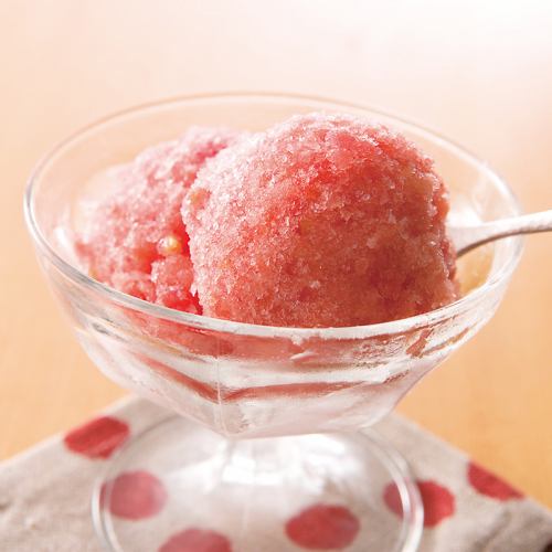 Seasonal jelly sorbet