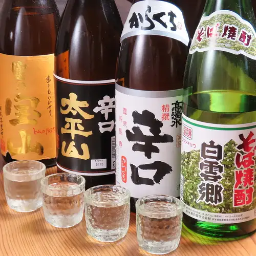 We also have a wide variety of shochu available!