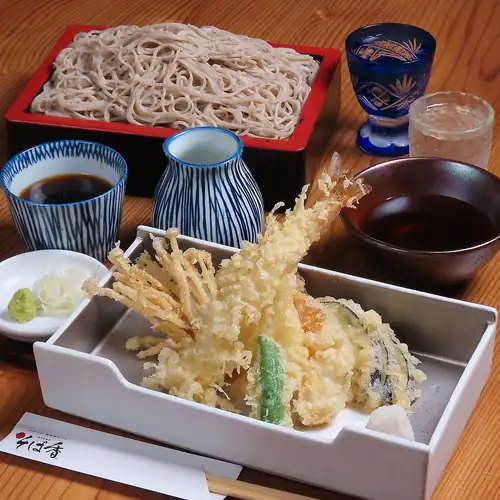 【◆サクッと贅沢◆】揚げたて天ぷら×風味豊かなお蕎麦の極上セット！