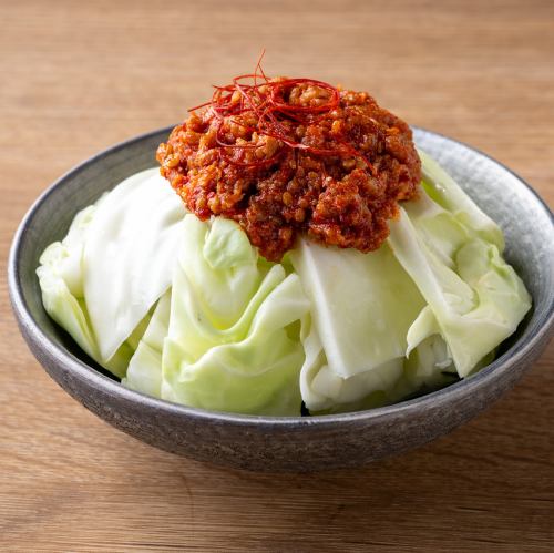 嬬恋キャベツと肉味噌