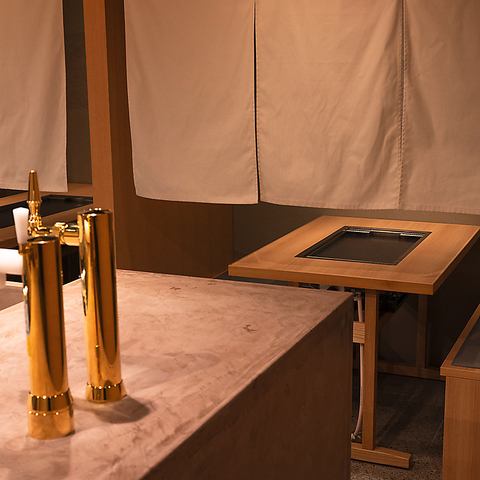 半個室をご用意。プライベート空間でゆっくりとお過ごしください