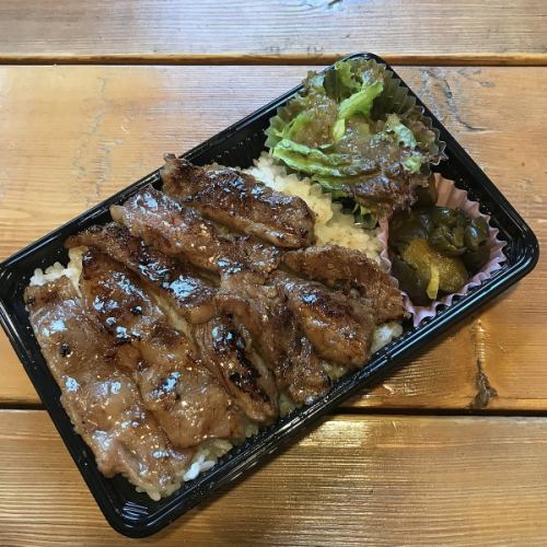 Beef rib grilled meat lunch