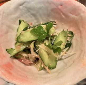 胡瓜梅しそゴマサラダ