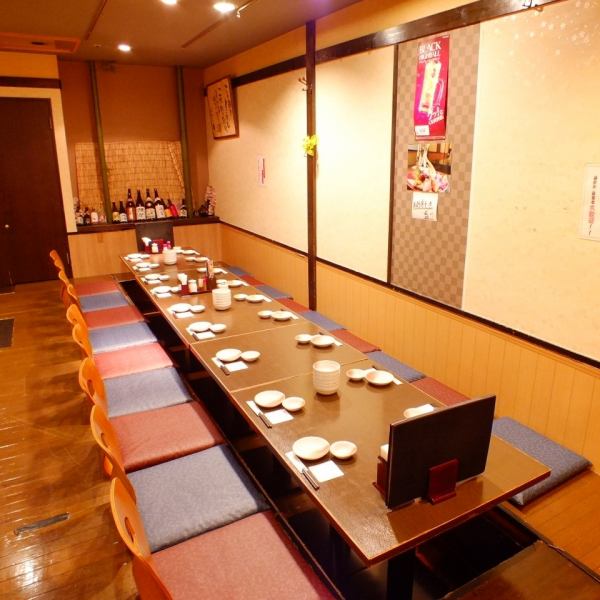 45名までOK！ゆったり足が伸ばせる掘りごたつ座敷♪11：30～昼宴会対応できます♪幹事さん、宴会は「はなの舞イオン橋本店」におまかせください♪【橋本・宴会・飲み放題・女子会・会社宴会・歓送迎会】