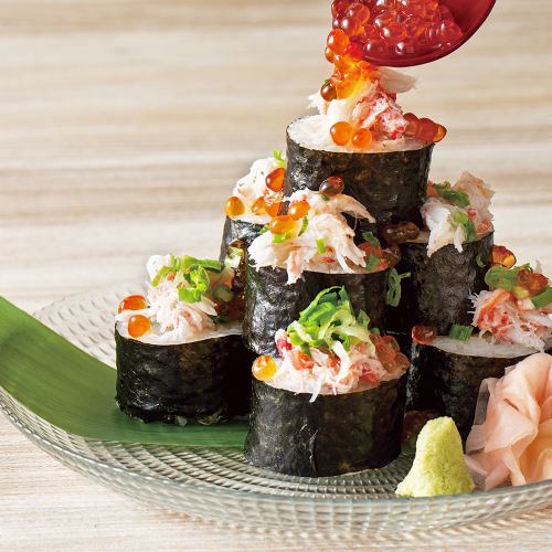 蟹肉鮭魚籽壽司卷