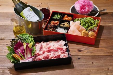 （テーブル席）北海道産豚肉の食べ比べサムギョプサルコース
