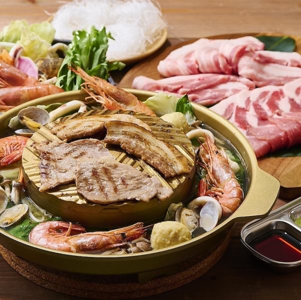 【ムーガタ鍋コース】飲み放題付き