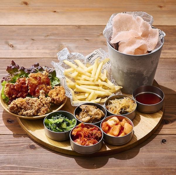 オードブル7種プラン。飲み放題付き