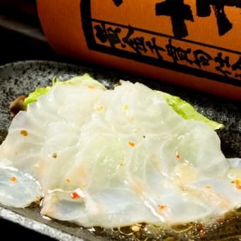 真鯛のカルパッチョ／サーモンのカルパッチョ　各