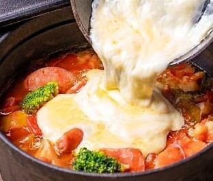 Perfect for winter♪ ``Tomato cheese hot pot course'' with 3 hours of all-you-can-drink 8 dishes 4,280 yen → 3,280 yen