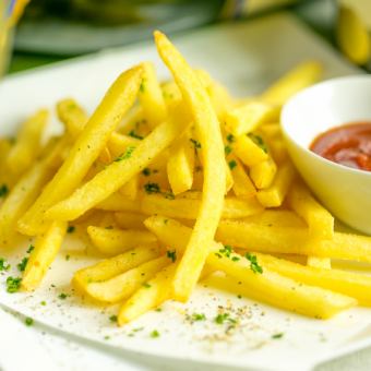 French fries with 3 flavors