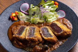 Marinated tuna cutlet with special demi-glace sauce