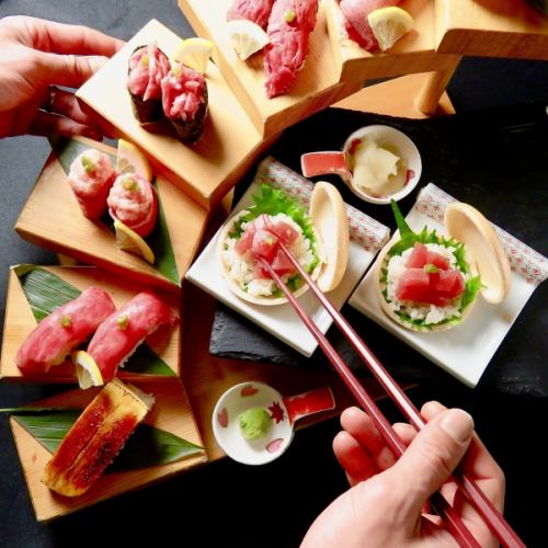 Specialty! [Wagyu beef sushi and 7 types of creative sushi]