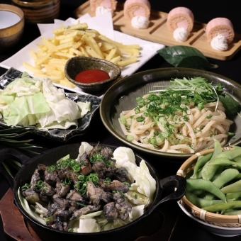 Easy summer party [charcoal grilled chicken & dessert included] Course with ST all-you-can-drink 4000 yen ⇒ 3500 yen