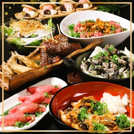 贅沢!金シャチ夏宴会【名古屋コーチン/A5和牛/刺身盛/鰻】DX飲放付きコース6000円⇒5500円