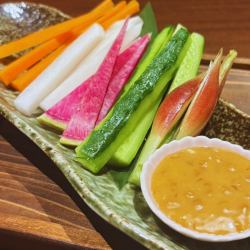 もろ味噌ディップの野菜スティック