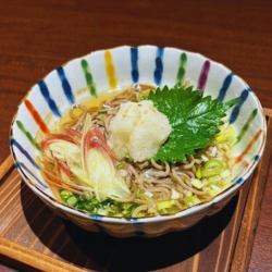 香味野菜のおろしそば