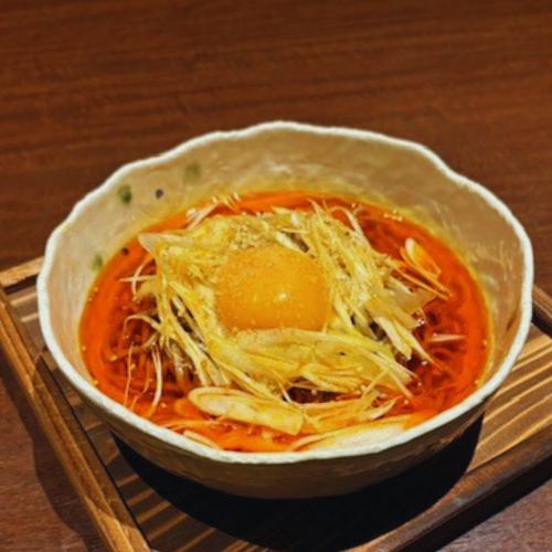 ラー油ネギそば