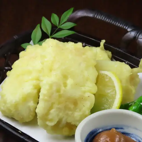 Tempura of conger eel