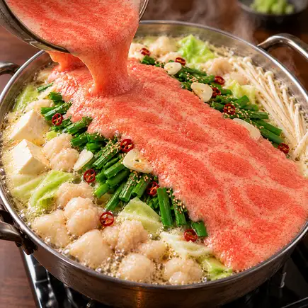 ★新品★ 明太子魚子山藥泥火鍋（辣鱈魚子和磨碎的山藥泥）× 2小時暢飲，原價5000日元 ⇒ 現價4500日元！秋冬派對和年末聚會的完美選擇♪