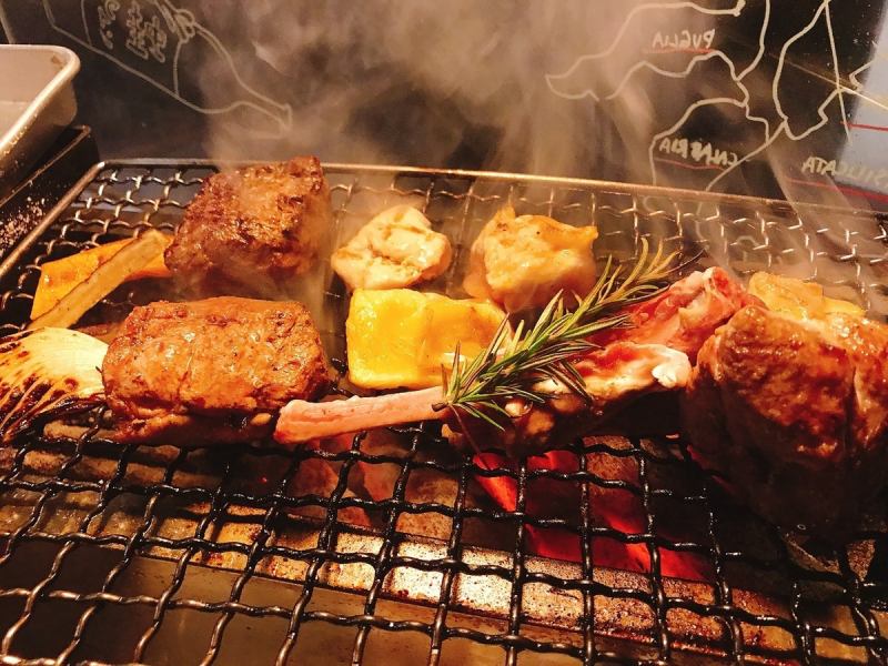 The flavor of the grill is also different ◆ Enjoy the special charcoal-grilled dishes