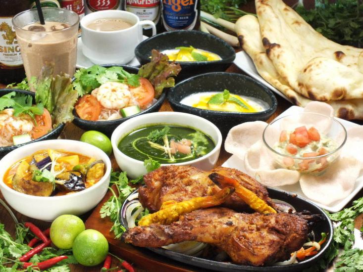 インド5つ星レストランで料理長経験シェフがお料理をご提供！