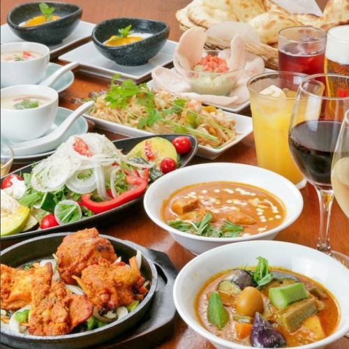 A full array of authentic dishes ♪ Drinking party, party and date use [Tartane di course] 4,500 yen including tax with all you can drink ☆
