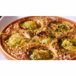 ホタテの香草パン粉焼き