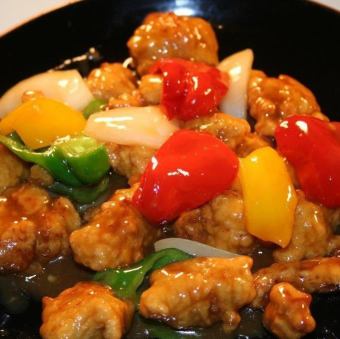 黒酢酢豚/古老肉