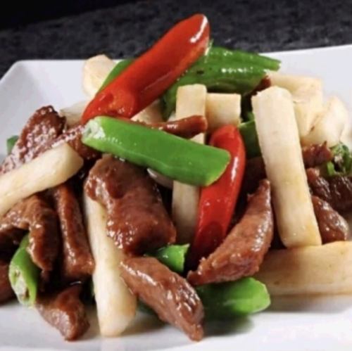 牛肉と長芋の炒め/山薬牛柳