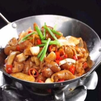 モツのピリ辛干鍋/干鍋肥腸